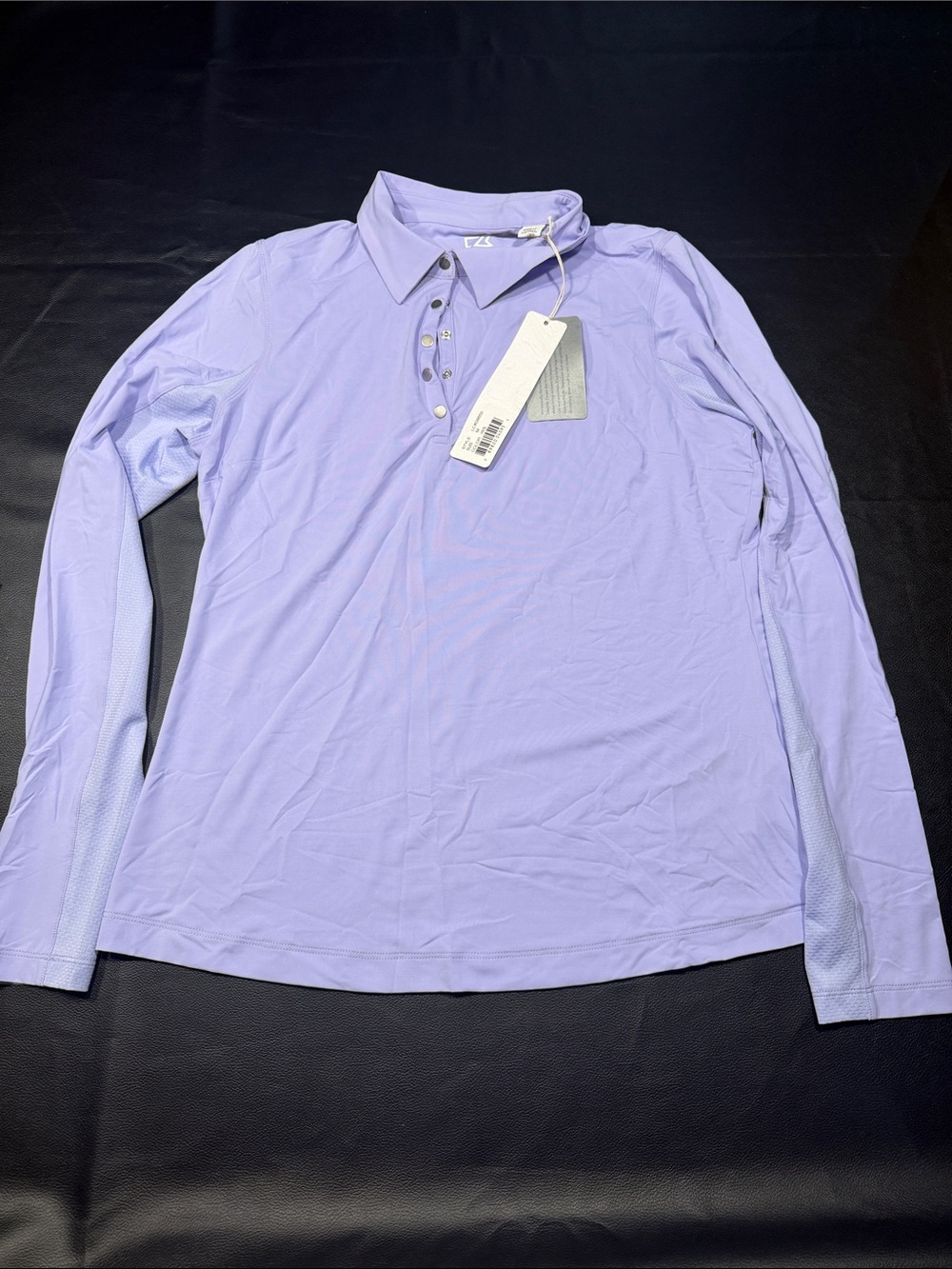 Cutter & Buck Light Lavender Long-Sleeve Polo - Women